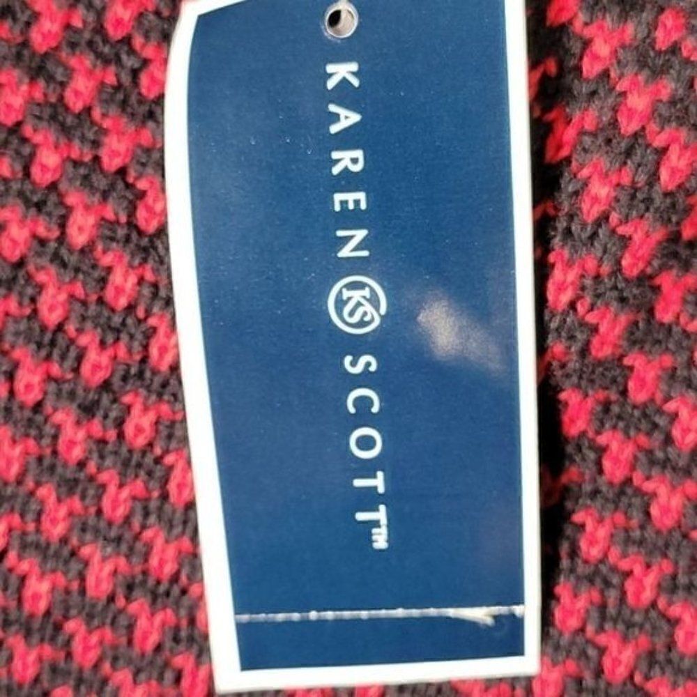 Karen Scott Hardware Henley Cotton Sweater Sz XL - Picture 11 of 13